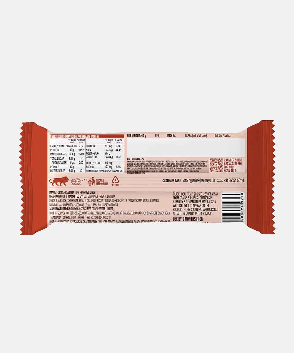 Superyou Chocolate Protein Wafer Bar 40 Gm