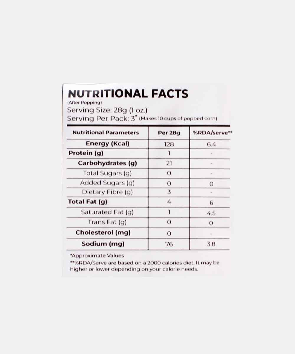 Pvr Natural Microwave Popcorn 88 Gm