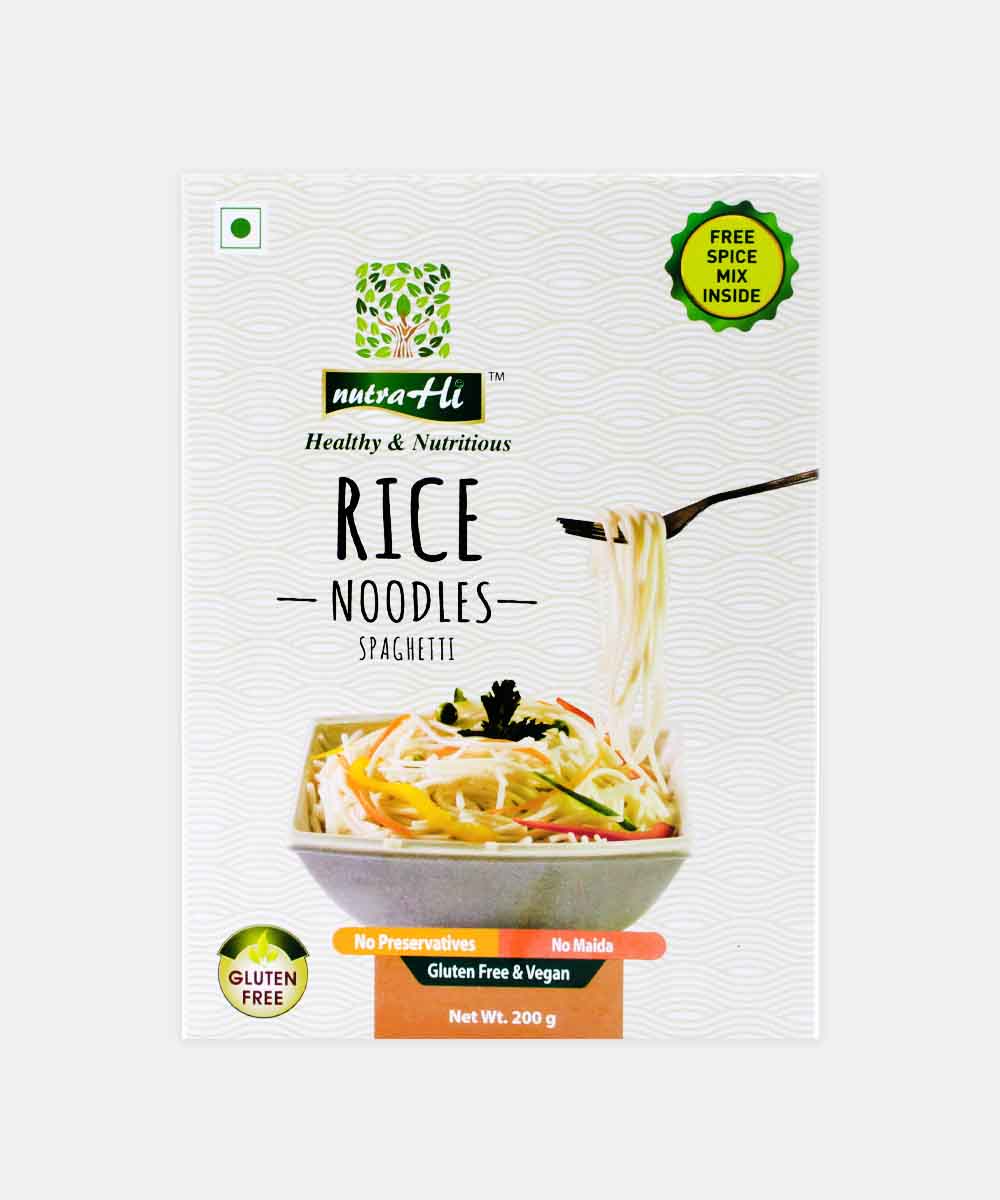 Nutra Hi Gluten Free Rice Noodles Spaghetti 200 Gm