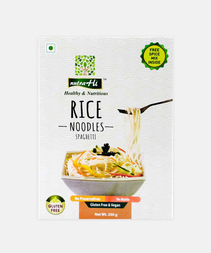 Nutra Hi Gluten Free Rice Noodles Spaghetti 200 Gm