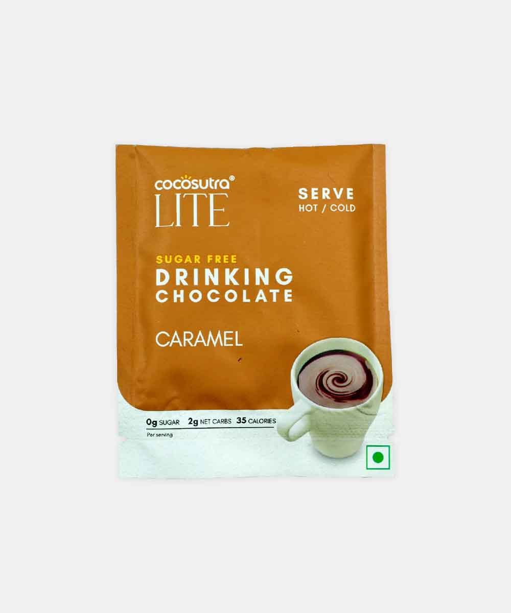 Cocosutra Lite Sugar Free Caramel Drinking Chocolate 20 Gm