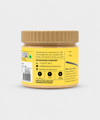 The Butternut Co.Peanut Butter Unsweetened Creamy 340 Gm