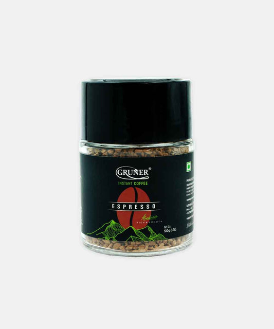 Gruner Instant Espresso Coffee 50 Gm
