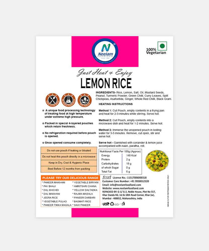 Neelam Lemon Rice 250 Gm