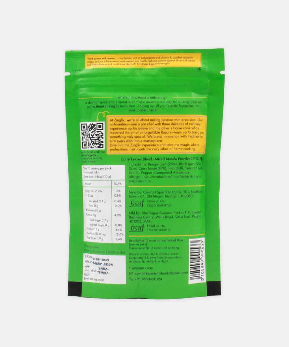 Zinglix Kari Leaf Podi 100 Gm