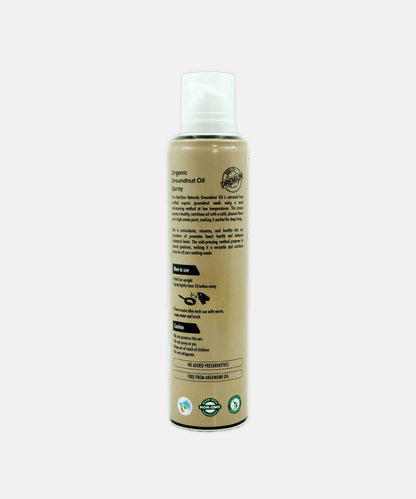 Pure Nutrition Naturals Organic Groundnut Oil Spray Cold Pressed 200 Ml