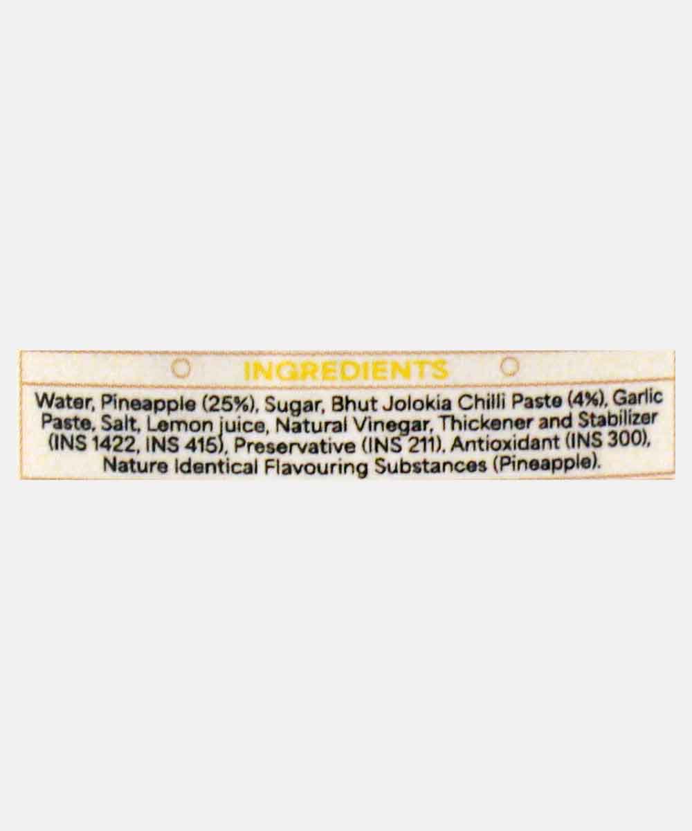 Papa Patels Hot Sauce Pineapple Bhut Jolokia Sauce 250 Gm