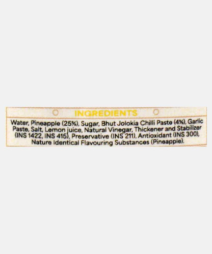 Papa Patels Hot Sauce Pineapple Bhut Jolokia Sauce 250 Gm