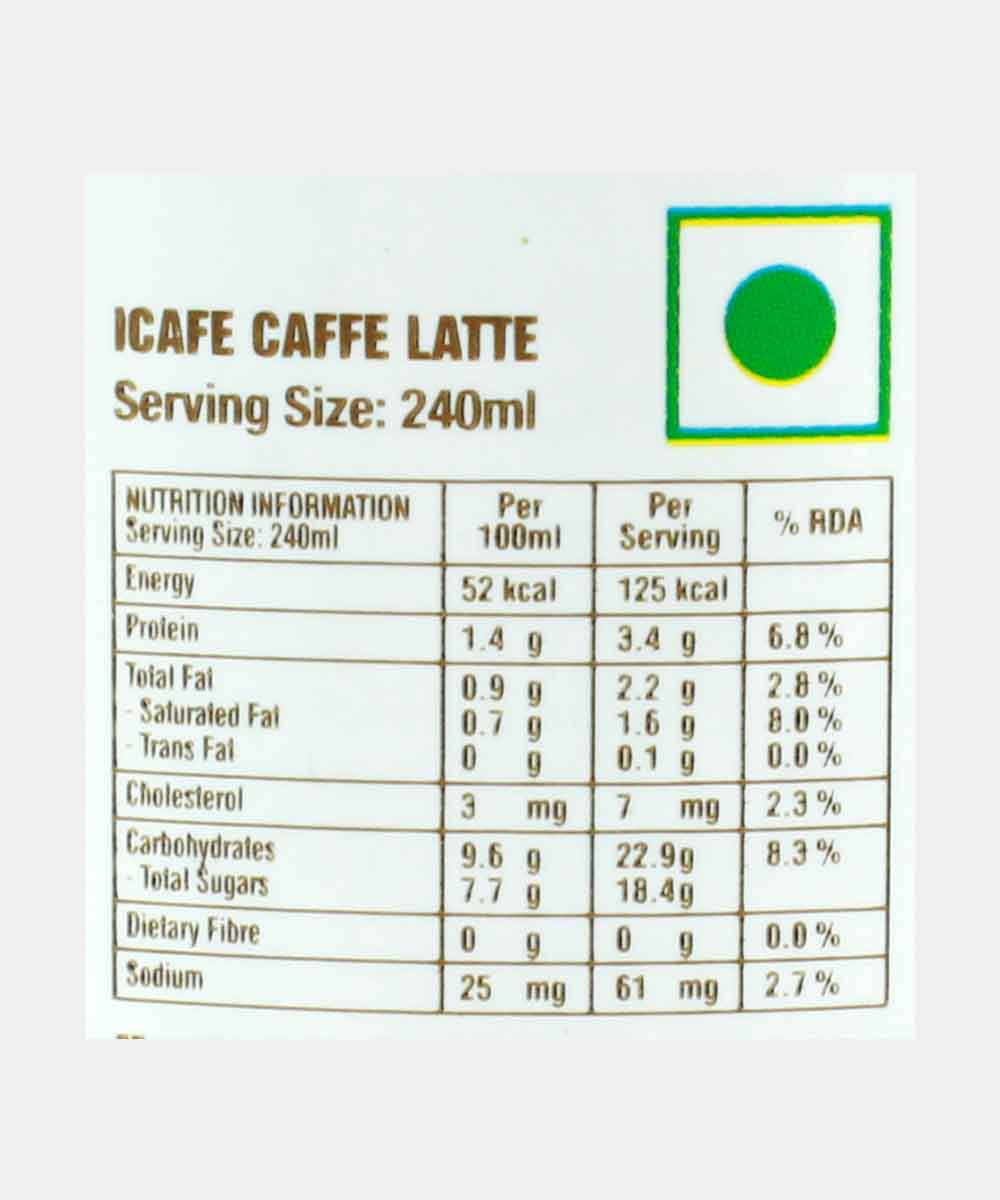 Boncafe Low Fat Icafe Caffe Latte 240 Ml