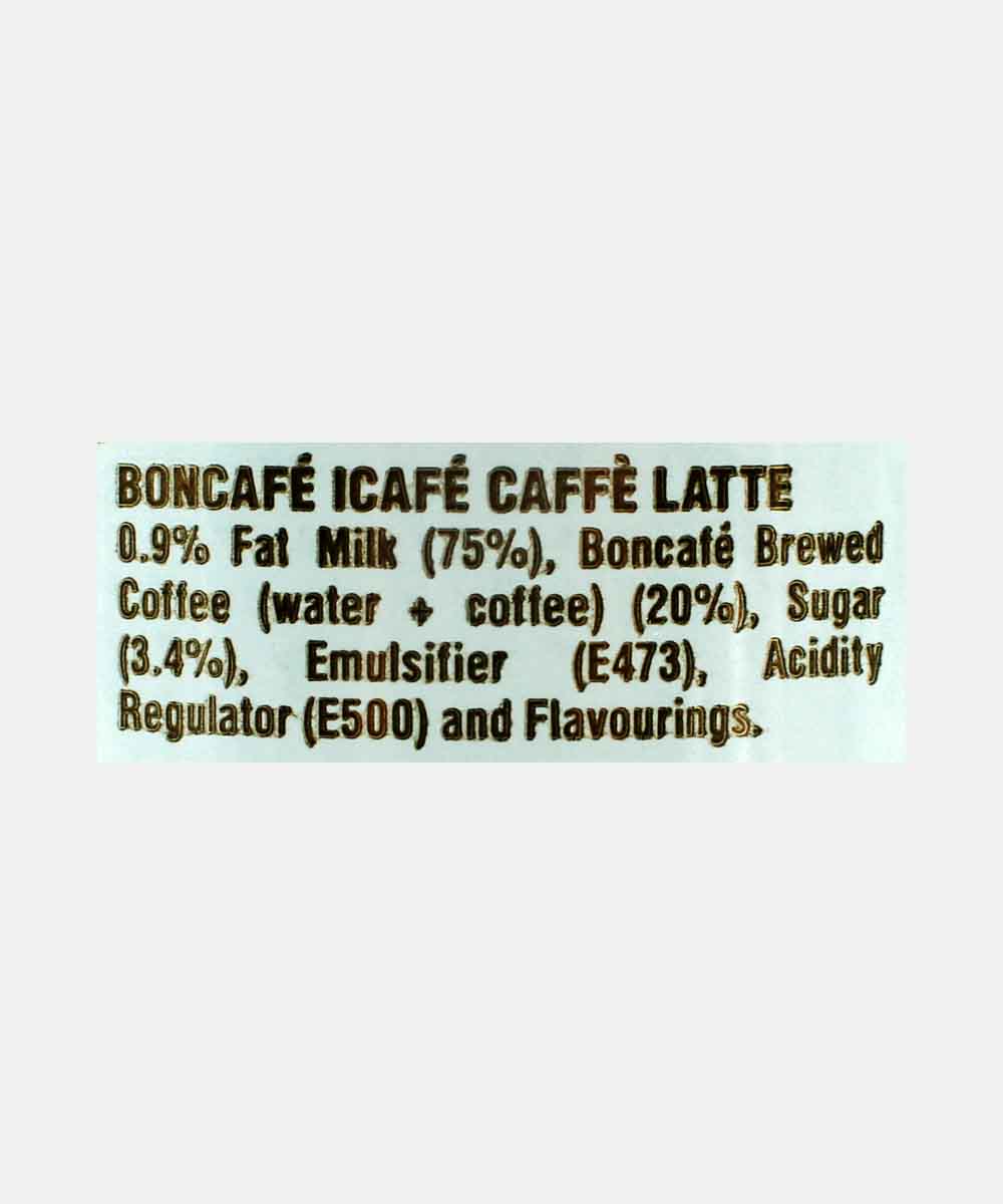 Boncafe Low Fat Icafe Caffe Latte 240 Ml