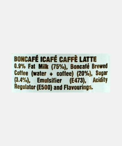 Boncafe Low Fat Icafe Caffe Latte 240 Ml