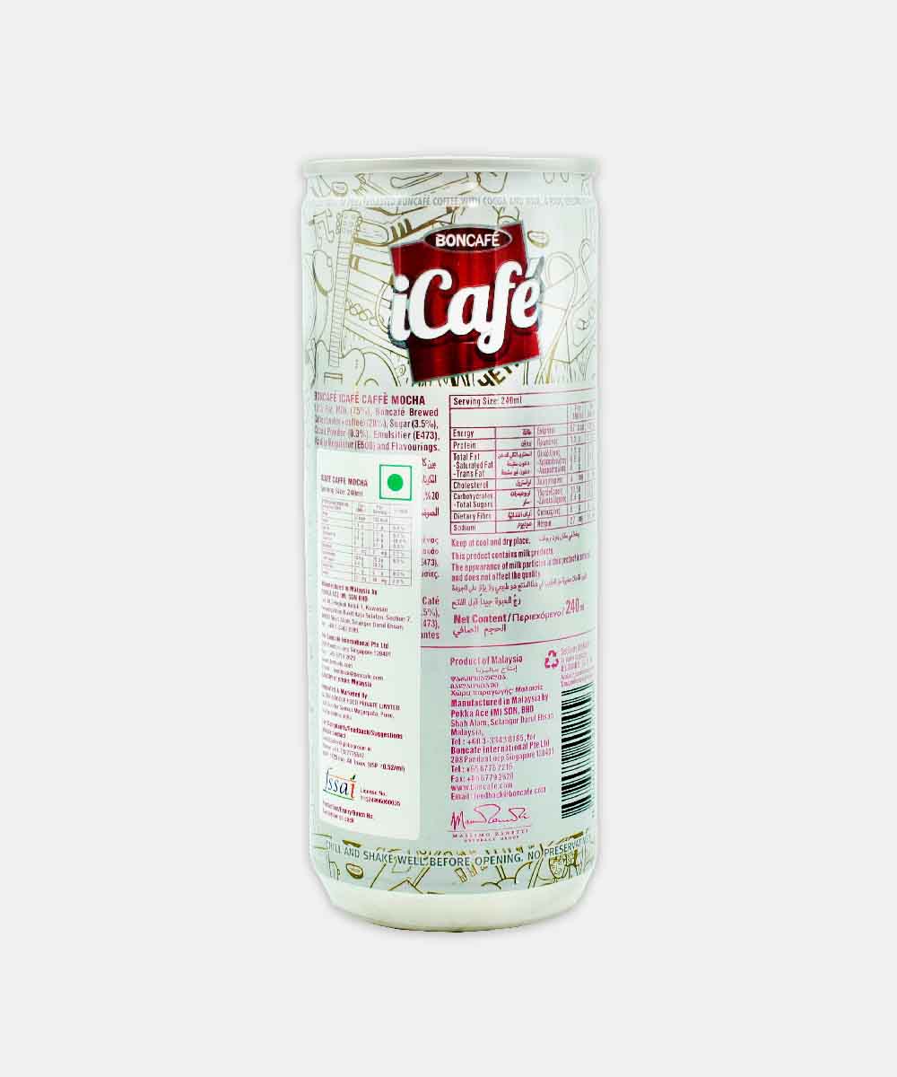 Boncafe Low Fat Icafe Caffe Mocha 240 Ml