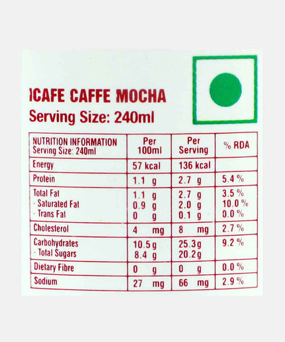Boncafe Low Fat Icafe Caffe Mocha 240 Ml