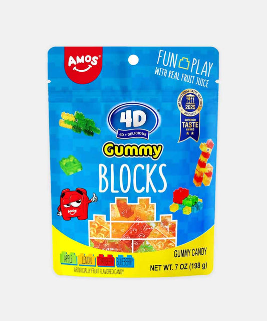 Amos Gummy Candy Blocks 72 Gm