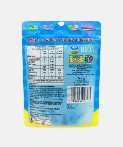 Amos Gummy Candy Blocks 72 Gm