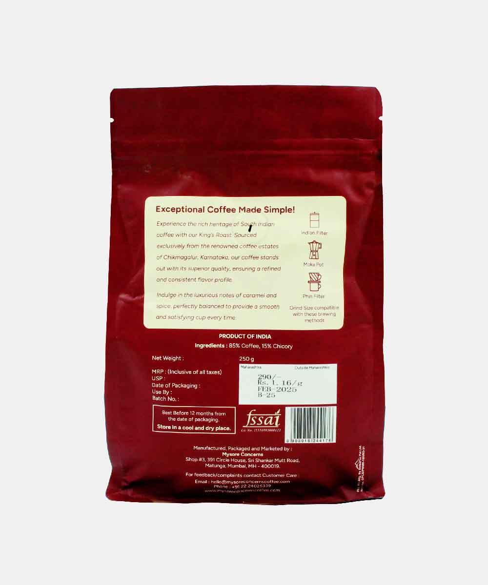 Mysore Concerns Kings Roast Coffee Powder 250 Gm