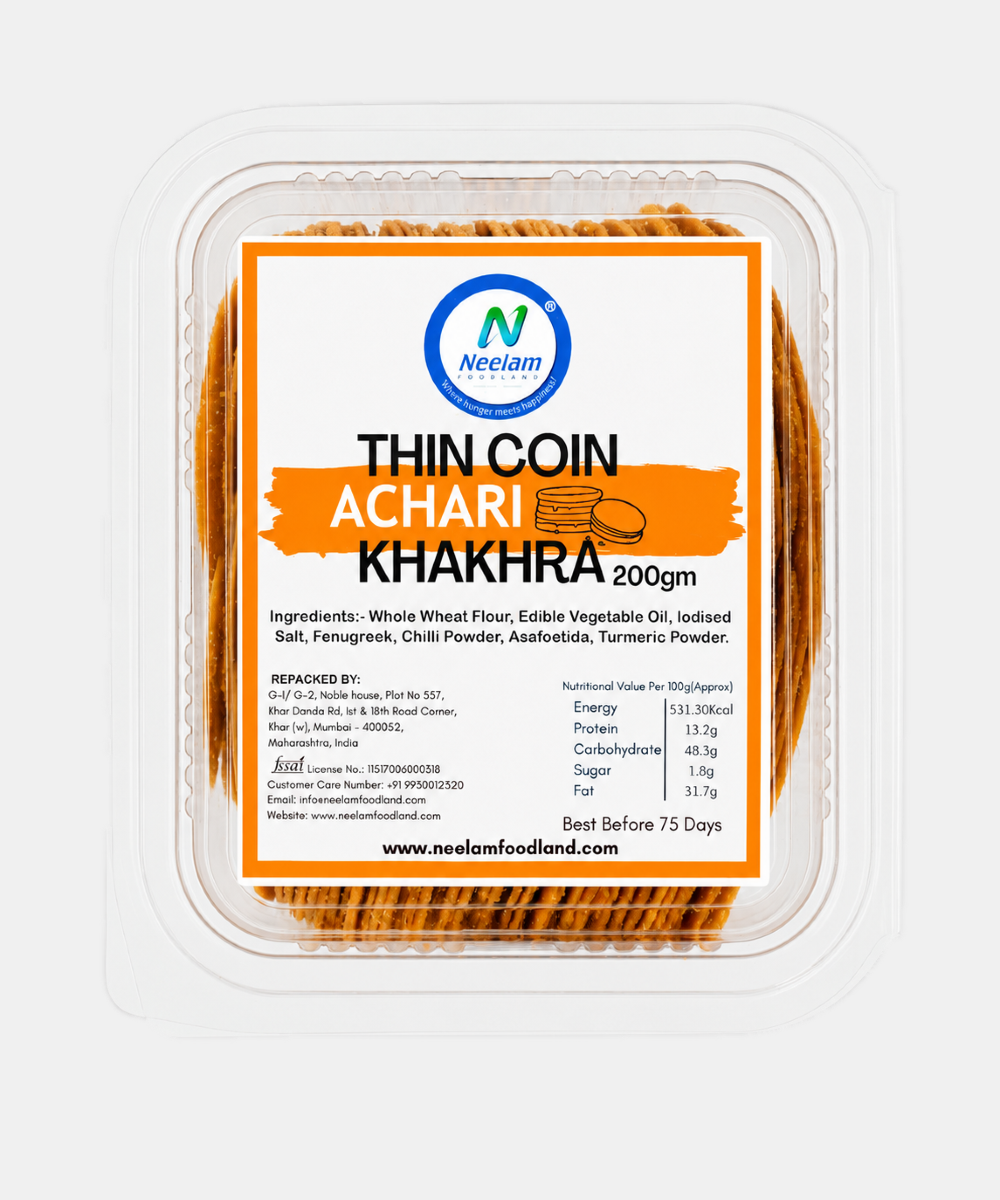 Thin Coin Achari Khakhra 200 Gm