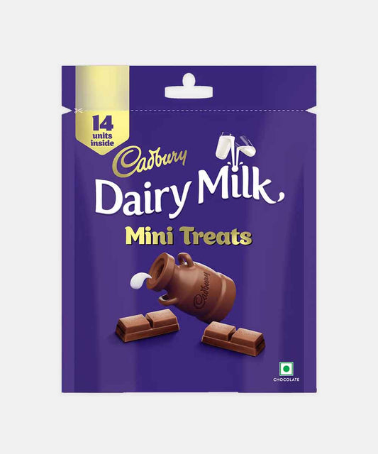 Cadbury Dairy Milk Minis Treats Chocolate 14 Units 127.9 Gm