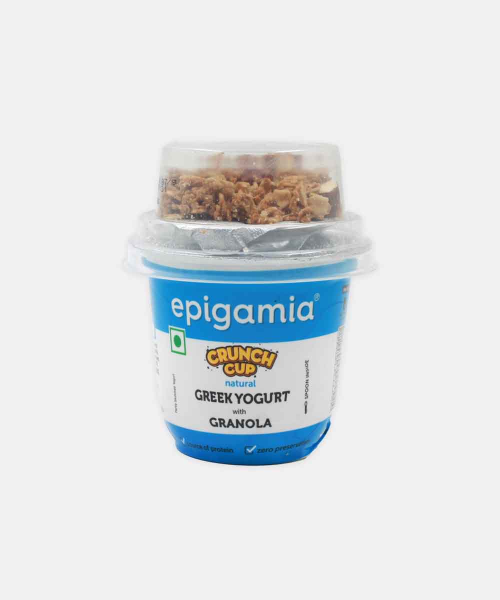 Epigamia Crunch Cup Natural Greek Yogurt With Granola 115 Gm