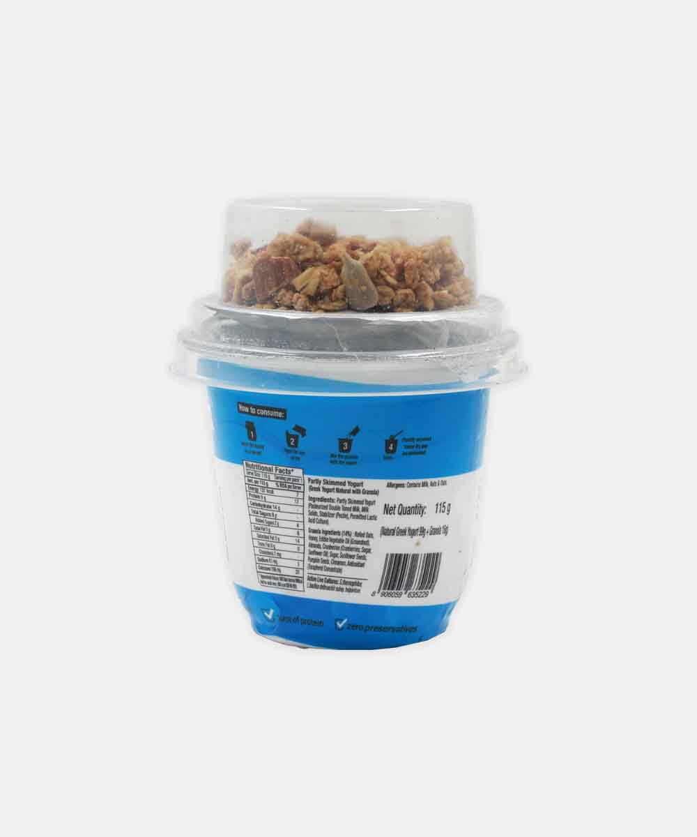 Epigamia Crunch Cup Natural Greek Yogurt With Granola 115 Gm