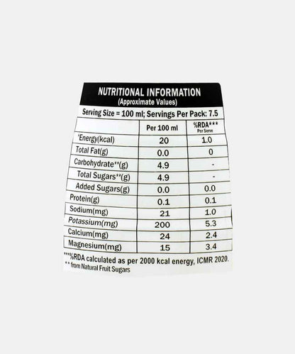 Storia 100% Tender Coconut Water 750 Ml