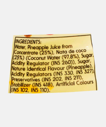 Mogu Mogu Pineapple Juice With 25% Nata De Coco 320 Ml