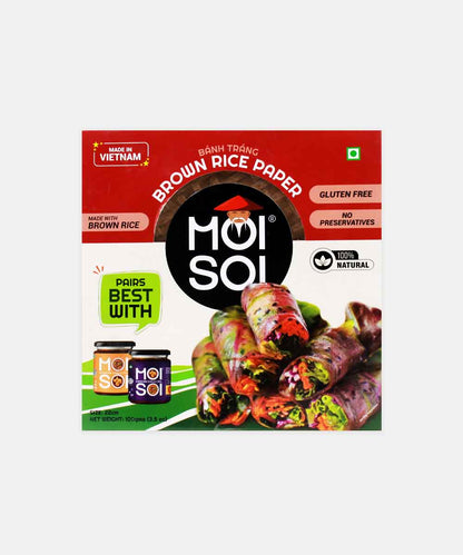 Moi Soi Gluten Free Brown Rice Paper 22 Cm 100 Gm