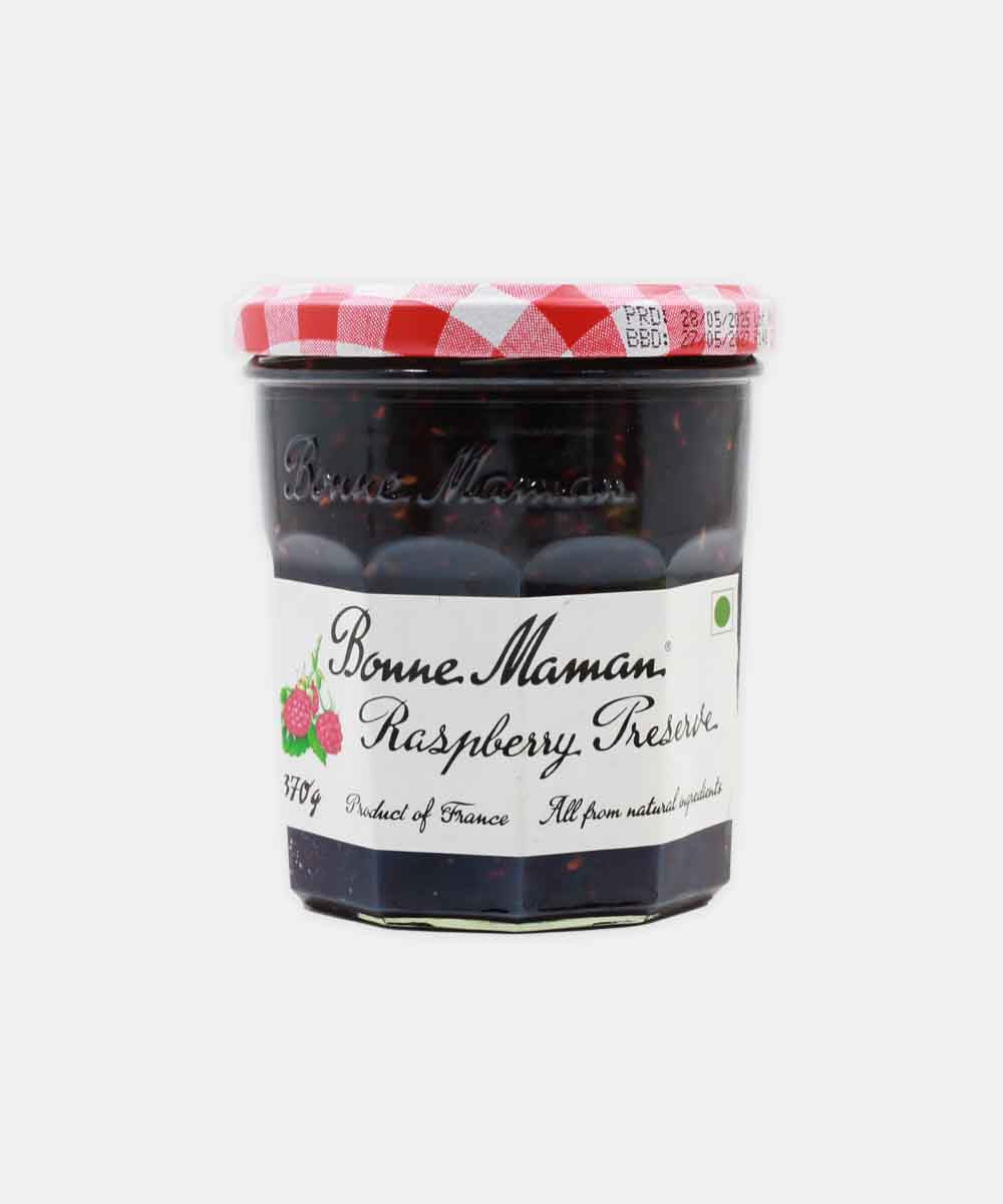 Bonne Maman Raspberry Preserve, Marmalade Fruit Jam 370 Gm