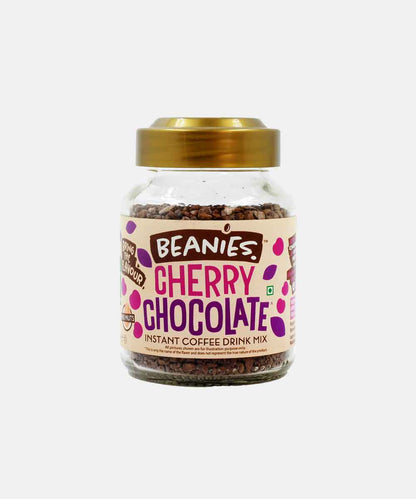 Beanies Cherry Chocolate Flavour Instant Coffee 50 Gm | 100% Australian | Freeze Dried | Vegan | Nut - Free