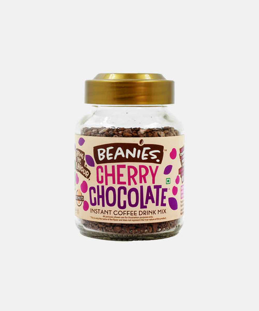 Beanies Cherry Chocolate Flavour Instant Coffee 50 Gm | 100% Australian | Freeze Dried | Vegan | Nut - Free