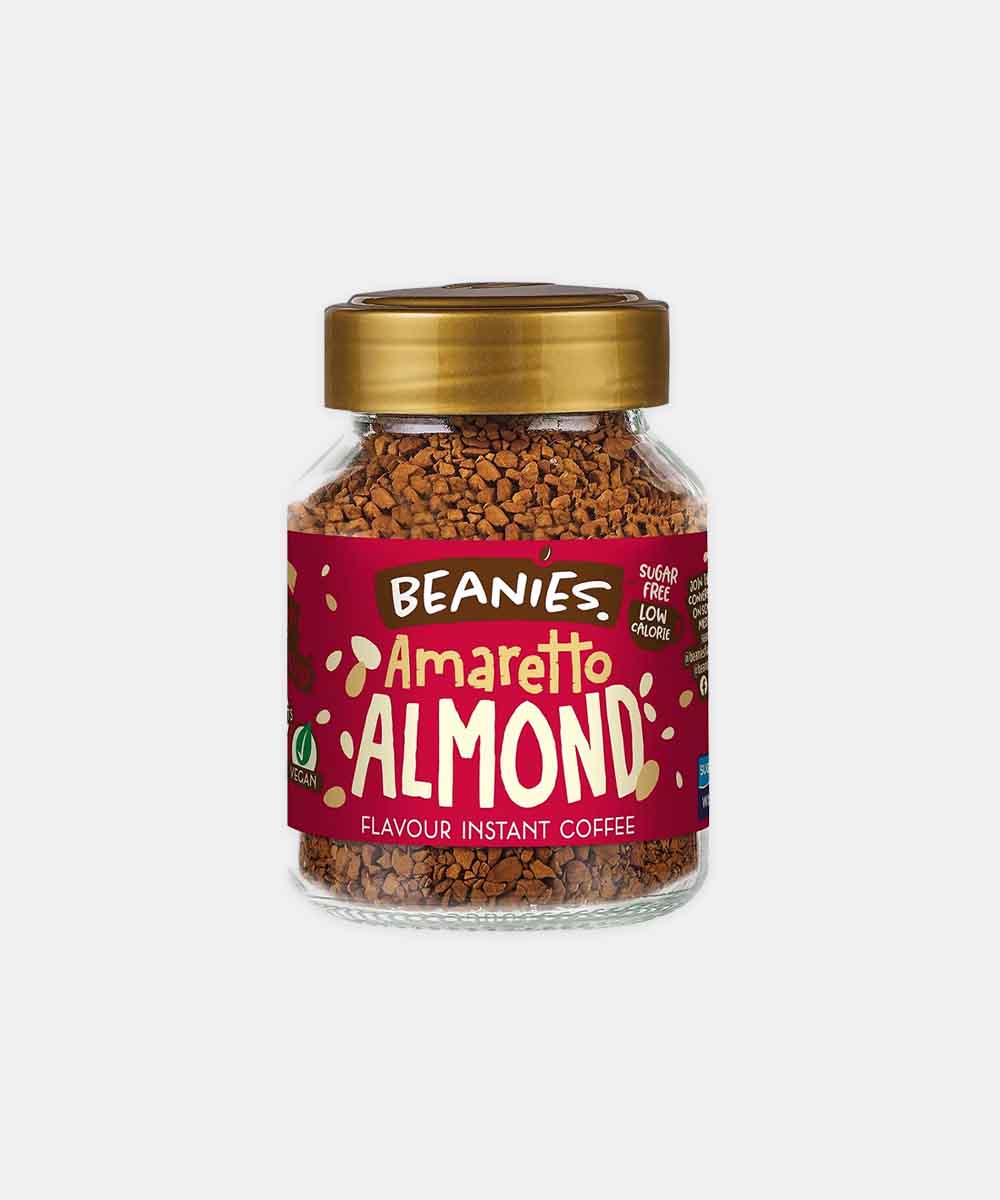 Beanies Amaretto Almond Flavour Instant Coffee 50 Gm | 100% Australian | Freeze Dried | Vegan | Nut - Free