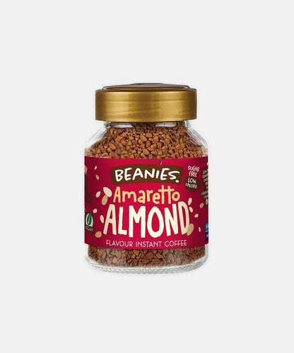Beanies Amaretto Almond Flavour Instant Coffee 50 Gm | 100% Australian | Freeze Dried | Vegan | Nut - Free