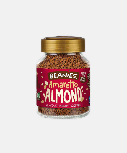 Beanies Amaretto Almond Flavour Instant Coffee 50 Gm | 100% Australian | Freeze Dried | Vegan | Nut - Free