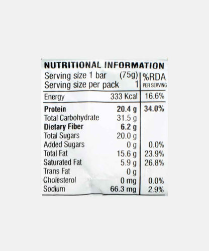 Ritebite Max Protein Active Date & Almond Protein Bar With 20G Protein, 6G Fiber 75 Gm