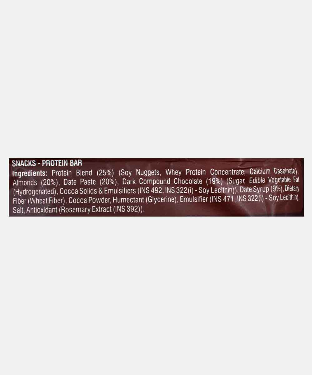 Ritebite Max Protein Active Date & Almond Protein Bar With 20G Protein, 6G Fiber 75 Gm