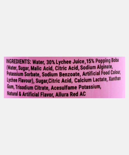 Moi Soi Popping Boba Lychee Fruit Drink 330 Ml