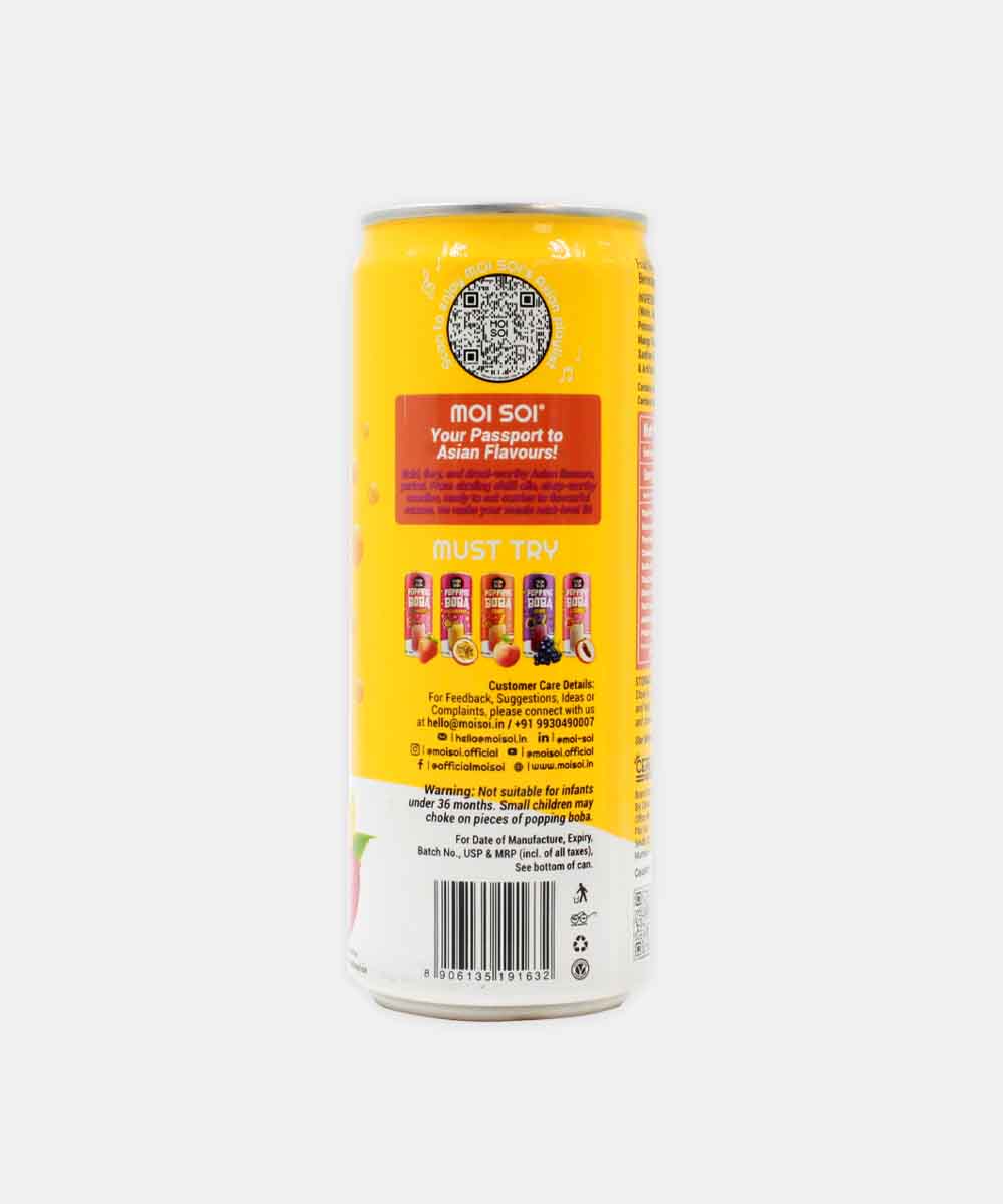Moi Soi Popping Boba Mango Fruit Drink 330 Ml