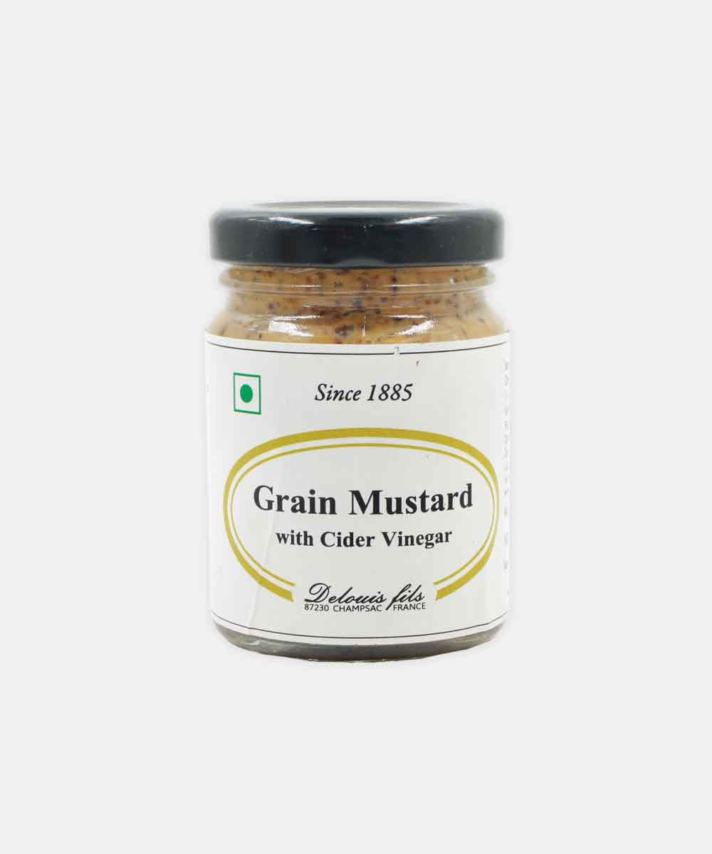Delouis Fils Grain Mustard With Cider Vinegar 100 Gm