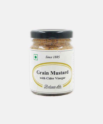 Delouis Fils Grain Mustard With Cider Vinegar 100 Gm
