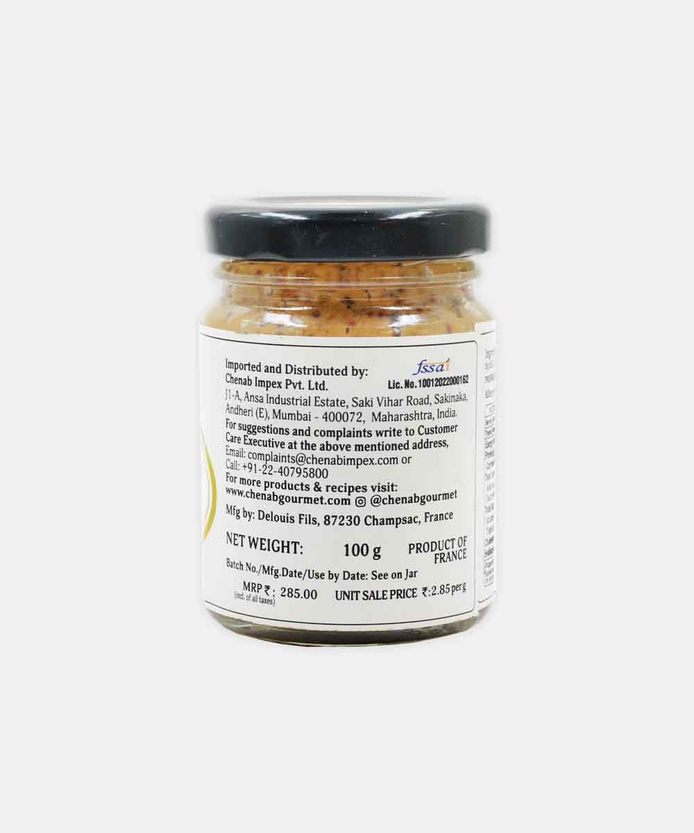 Delouis Fils Grain Mustard With Cider Vinegar 100 Gm