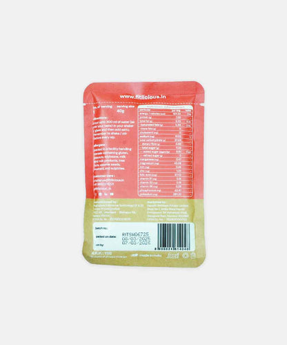 Fitlicious Sweet Sattu |With Jaggery Goodness | Dairy & Gluten Free | 8G Protein | 40G Sachet