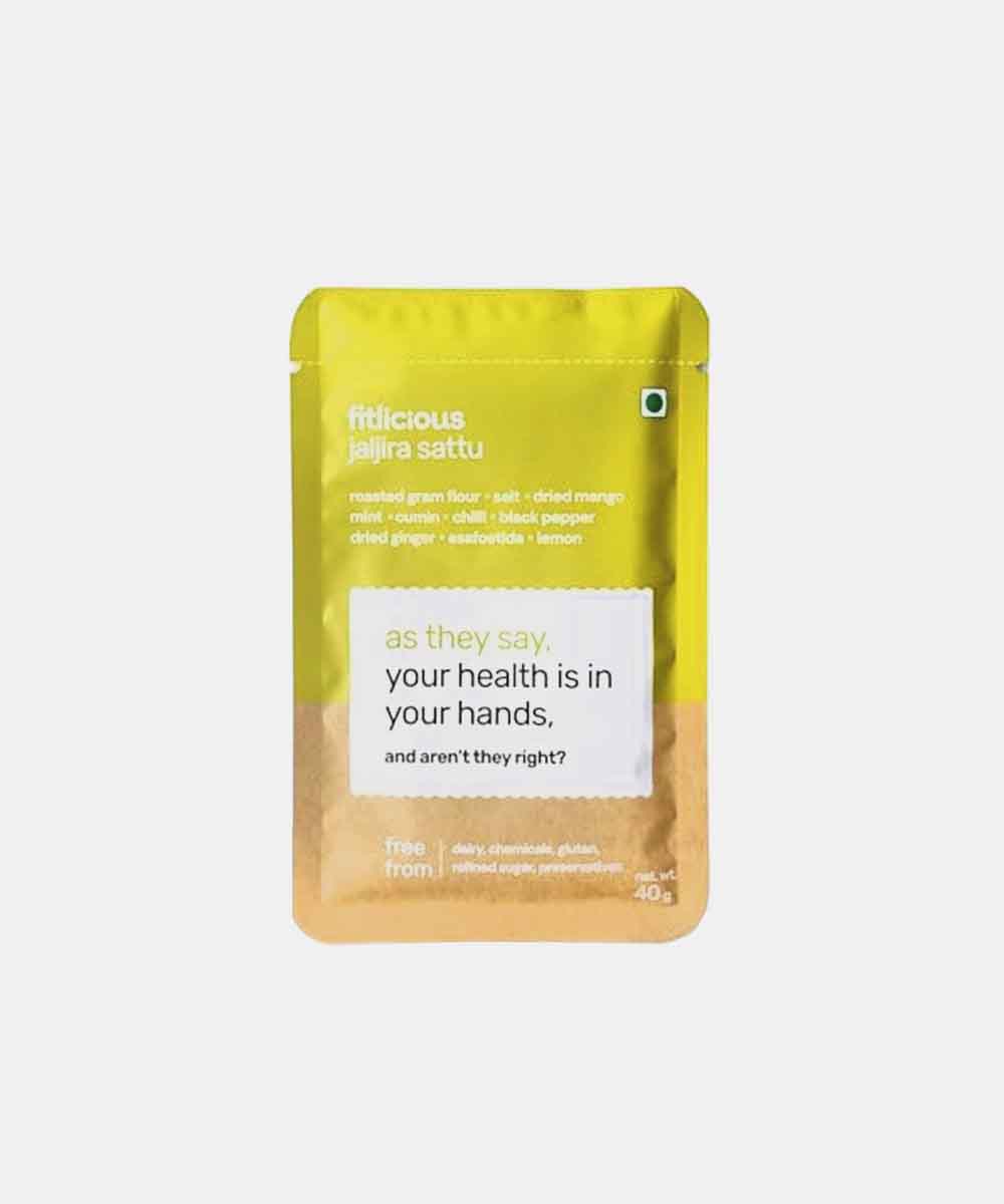 Fitlicious Jaljira Sattu | Dairy & Gluten Free | 8G Protein | 40G Sachet