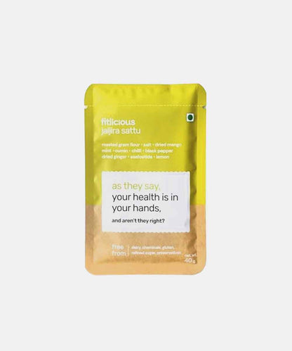 Fitlicious Jaljira Sattu | Dairy & Gluten Free | 8G Protein | 40G Sachet
