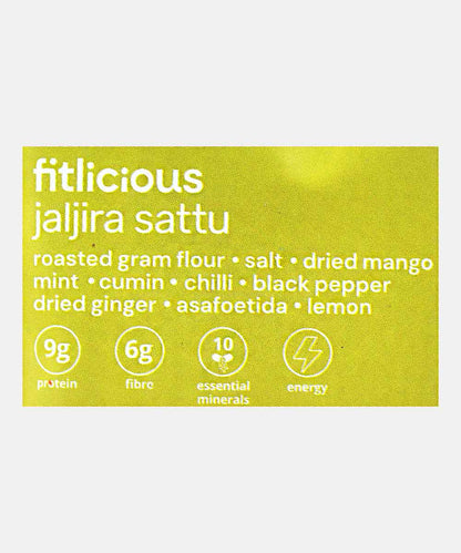 Fitlicious Jaljira Sattu | Dairy & Gluten Free | 8G Protein | 40G Sachet