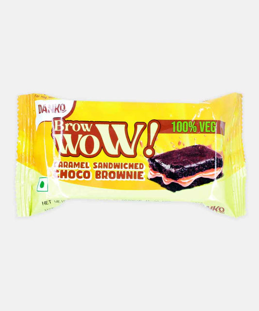 Danko Brow Wow Caramel Sandwiched Choco Brownie 32 Gm