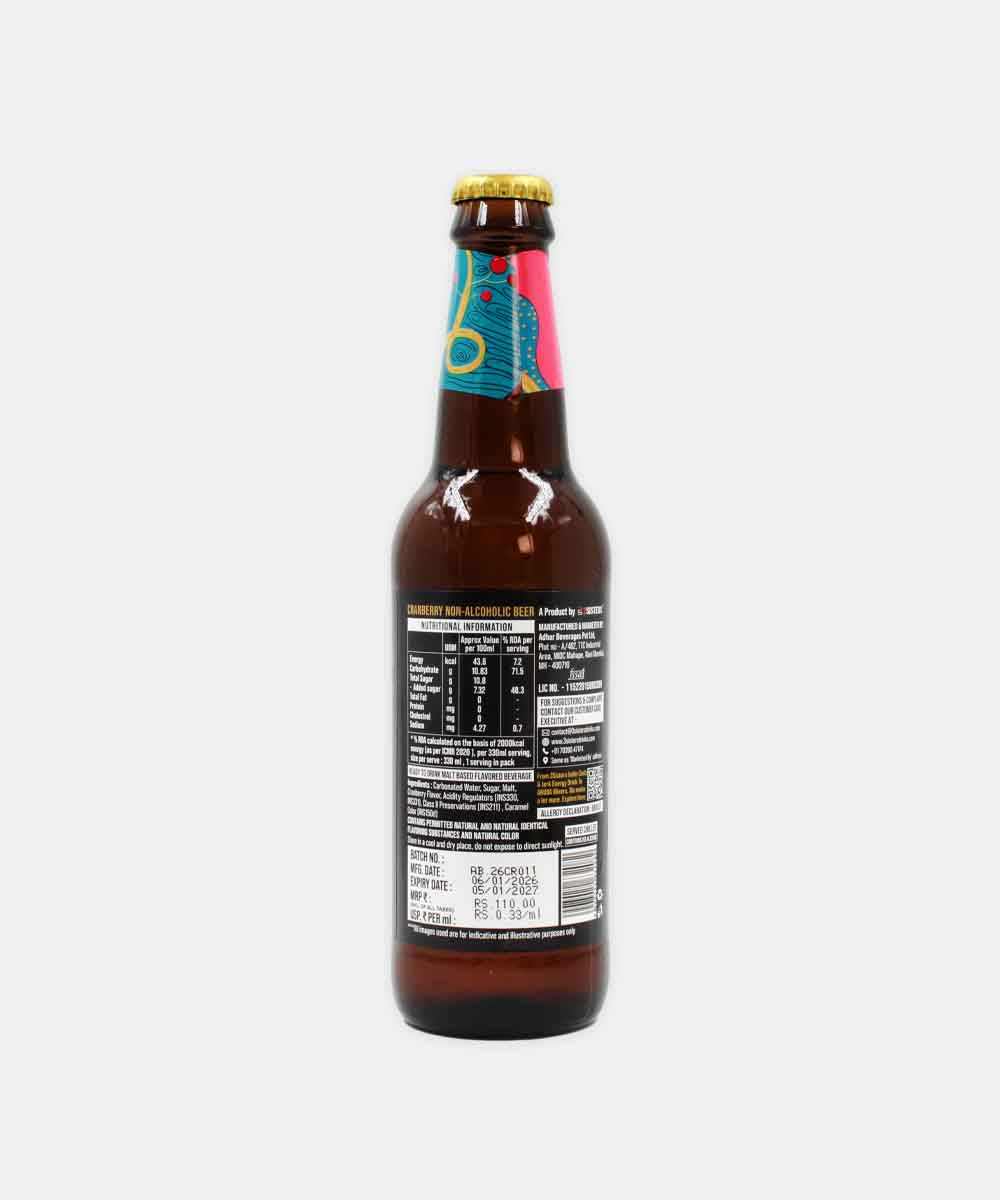 3 Sister Cranberry Non-Alcoholic Beer 330 Ml