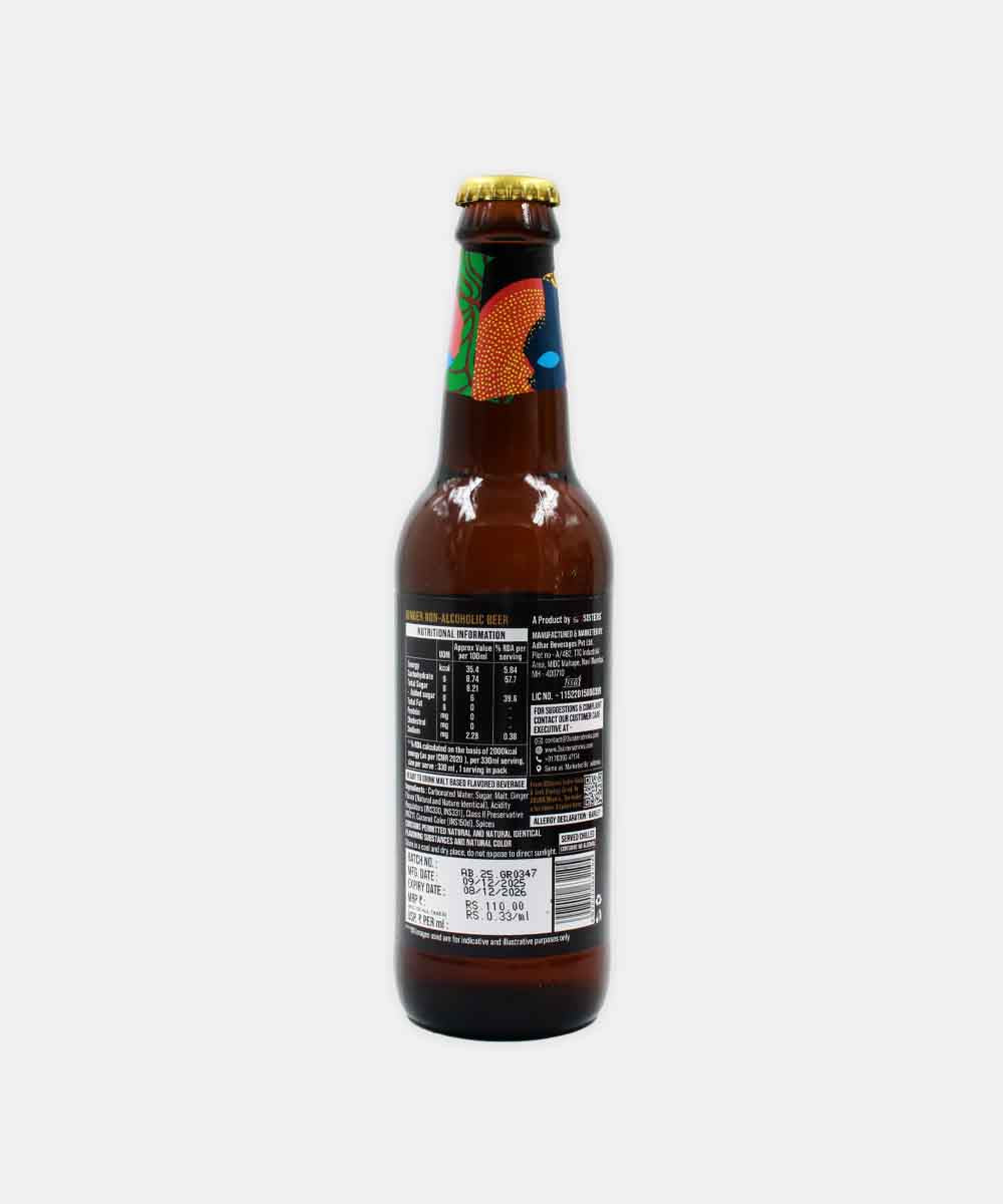 3 Sisters Ginger Non-Alcoholic Beer 330 Ml