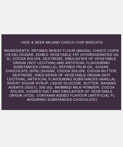 Parle Hide & Seek Milano Chocolate Chips Biscuits 75 Gm