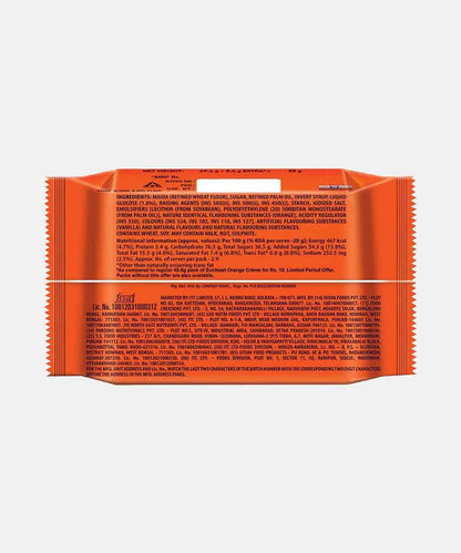 Sunfeast Bounce Orange Creme Biscuits 62 Gm