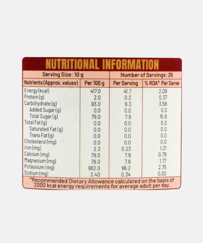 Sweetch Natural Date Sugar 350G Jar | Low Gi | No Preservatives | No Chemicals | Natural Sweetener Organic Date Powder For Baking, Desserts, Smoothies, & Coffee